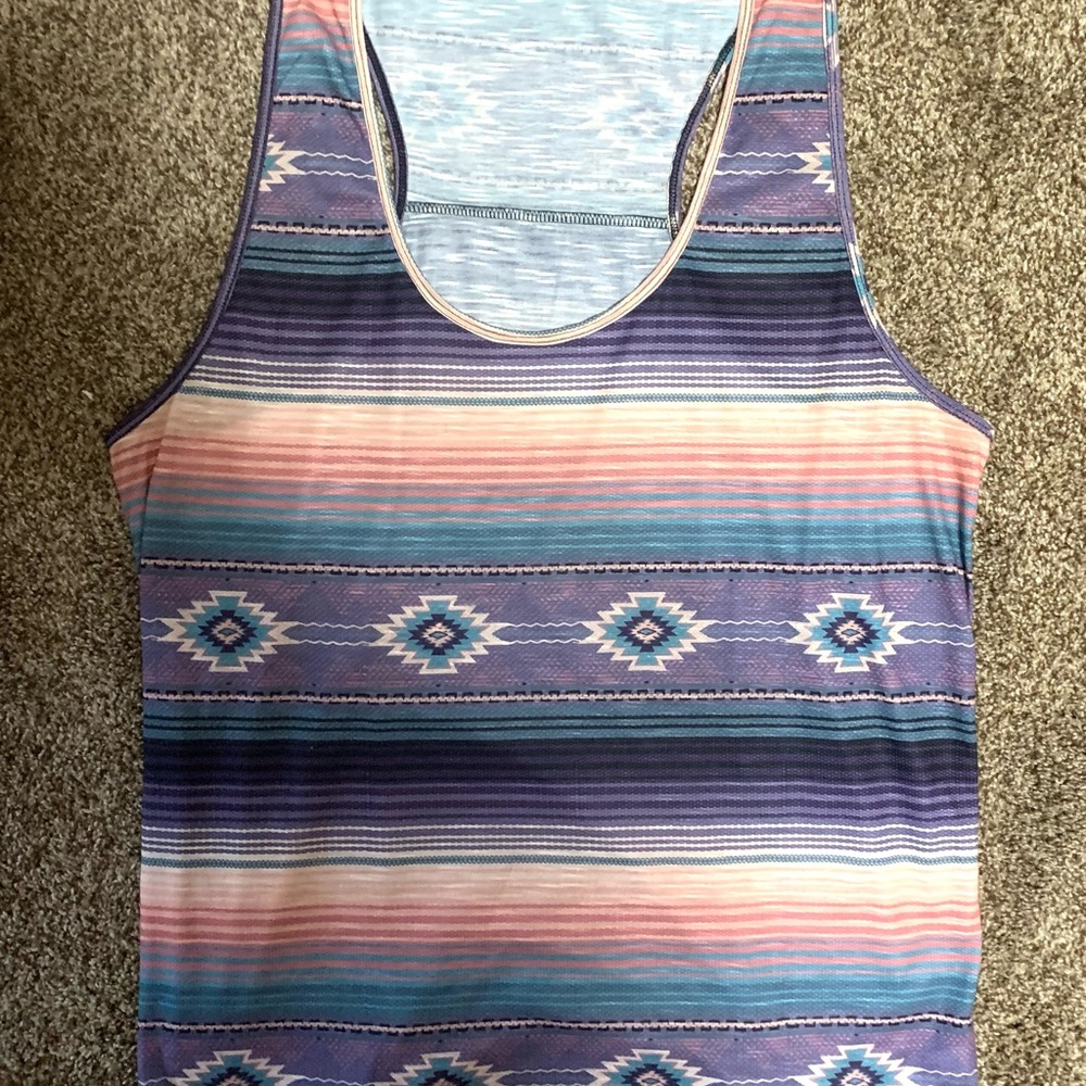 Colorful Striped Women's Tank Top